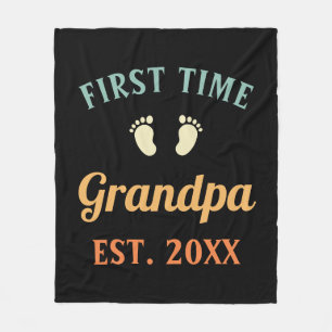 Opa Abuelo Nonno Grootvader Eerste keer opa Fleece Deken