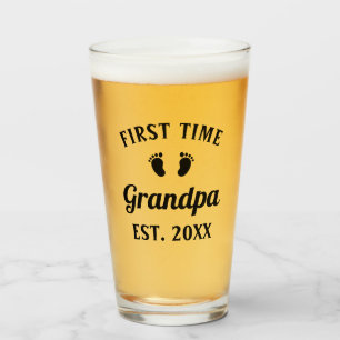 Opa Abuelo Nonno Grootvader Eerste keer opa Glas