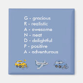 Opa Acrostic Magneet (Voorkant)