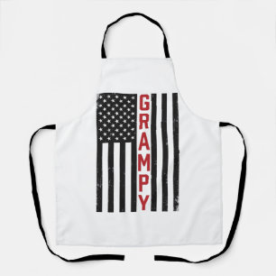 Opa Amerikaanse Vlag Patriottische Vintage Vector Schort