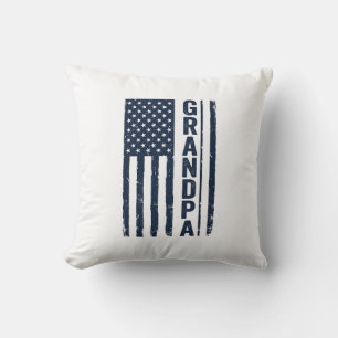 Opa Amerikaanse Vlag Versleten Patriottisch Ontwer Kussen