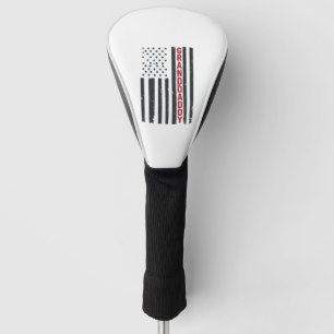 Opa Amerikaanse Vlag Vintage Patriottisch Ontwerp_ Golfheadcover