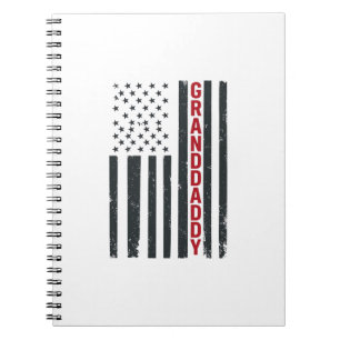 Opa Amerikaanse Vlag Vintage Patriottisch Ontwerp_ Notitieboek