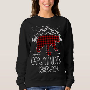 Opa BearRed Buffalo Plaid Oma Beer Pyjama Trui