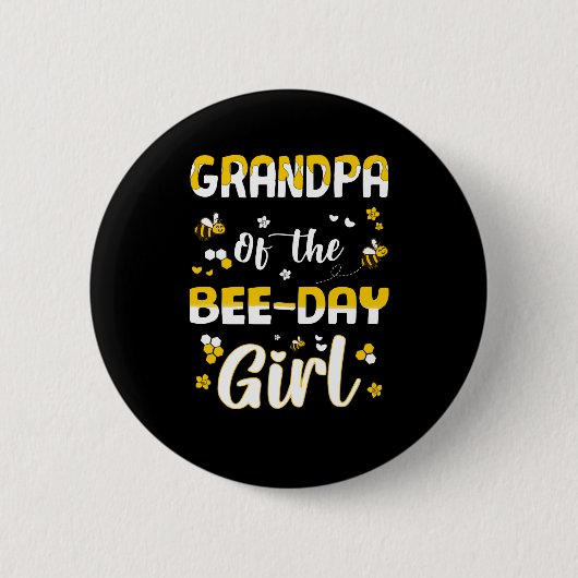 opa Bee day Ronde Button 5,7 Cm (Voorkant)