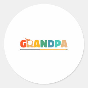Opa biljart zwembad Cue 8-ll Billard - Biljart Ronde Sticker