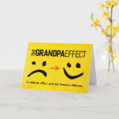 Opa Birthday, het opa-effect Kaart (Gele Bloem)