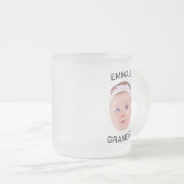 Opa Cadeau Mok, Aangepaste Baby Gezicht, Foto Cade Matglas Koffiemok (Voorkant rechts)
