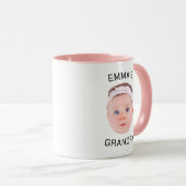 Opa Cadeau Mok, Aangepaste Baby Gezicht, Foto Cade Mok (Voorkant rechts)