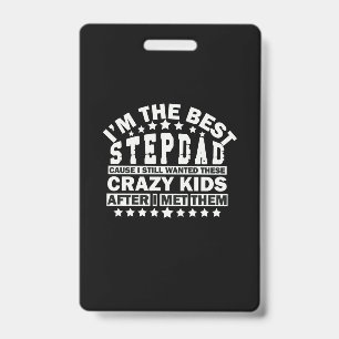 Opa citaten Ik ben de beste stiefvader Badge