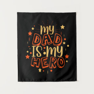 Opa citaten Mijn vader is mijn held Wandkleed