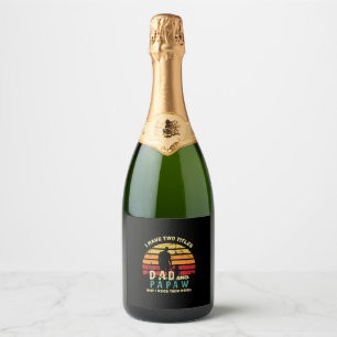 Opa citaten Papa en vader ik wieg hen Sparkling Wijnetiket