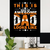 Opa citaten | Wat een geweldige vader Poster (Thuiskantoor)