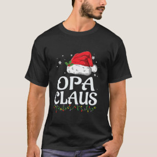 Opa Claus Kerstmis Familie Groep Matching PJs Xmas T-shirt