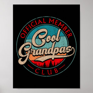 Opa  Cool Grandpas Club officieel lid Poster