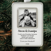 Opa Custom Foto Keepsake Gift ingelijst Ornament