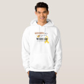 opa dappere booster tegen kanker pullover hoodie (Voorkant volledig)