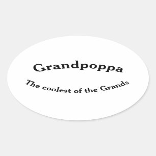 Opa de coolste van de Grands sticker