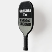 Opa de legendarische smack Talk Black Silver Pickleball Paddle (Links)