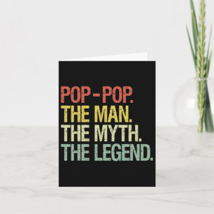 Opa de man de mythe de legende vaders cadeau kaart