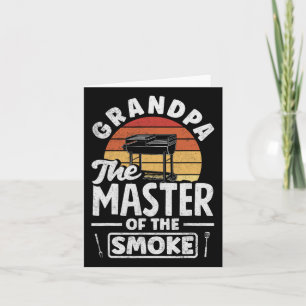 Opa de Meester van Rook Vaderdag BBQ Kaart