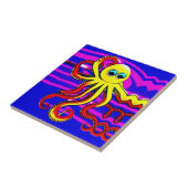 Opa de Octopus Tegeltje (Zijkant)