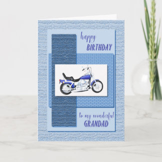 Opa, de verjaardag van de motorfiets kaart