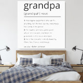 Opa definitie, aangepaste opa cadeau verjaardag canvas afdruk (Insitu (Slaapkamer))