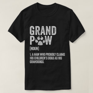 Opa definitie Funny hond liefhebber ontwerp T-shirt