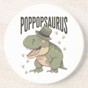 Opa Dinosaur Vaderdag Poppopsaurus Zandsteen Onderzetter