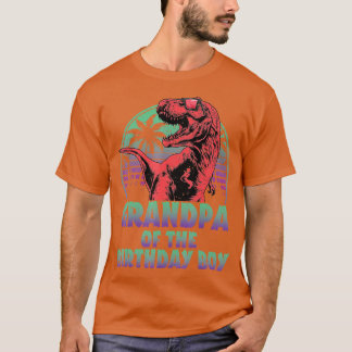 Opa Dinosaur van de Birthday Boy Matching Fami T-shirt