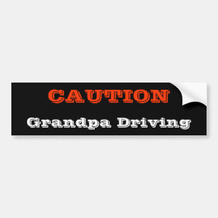 Opa Driving Bumpersticker