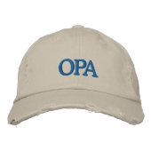 Opa - Duitse opa - geborduurd Baseball Pet (Voorkant)