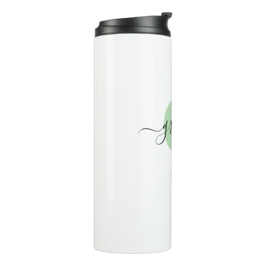 Opa Elegant Script Monogram Thermosbeker (Gedraaid links)