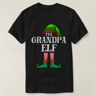 Opa Elf Matching Family Kerstparty Pajama T-shirt