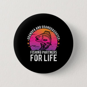 Opa en kleindochter Vist partners voor Lif Ronde Button 5,7 Cm