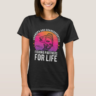 Opa en kleindochter Vist partners voor Lif T-shirt