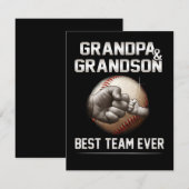 Opa en kleinzoon beste team ooit kaart (Voorkant / Achterkant)