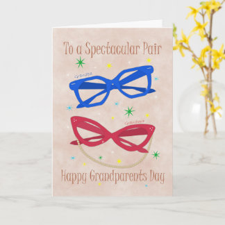 Opa en oma-dag Voor een Spectaculair Stel Kaart