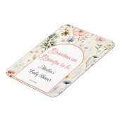 Opa en oma zijn Baby shower in bloei Magneet (Linkerzijde)