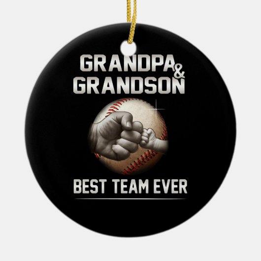 Opa en opa Beste team ooit Keramisch Ornament (Voorkant)