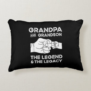 Opa en opa de legende en de erfenis accent kussen