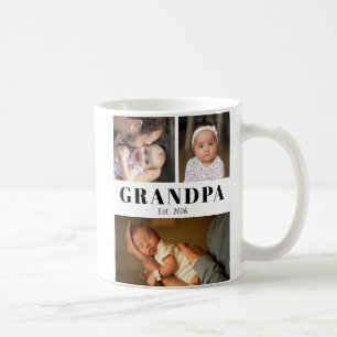Opa en papa jaar opgericht 6 foto's koffiemok