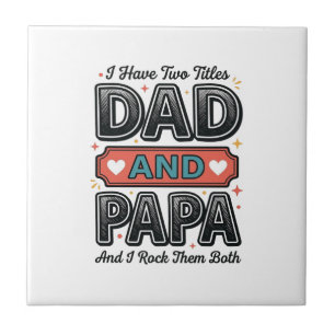 Opa en papa vintage gravure vader cadeau ontwerp_ tegeltje