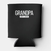 Opa Est. 2024 Nieuwe grootouder Mannen Blikjeskoeler (Voorkant)