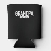 Opa Est. 2024 Nieuwe grootouder Mannen Blikjeskoeler (Achterkant)