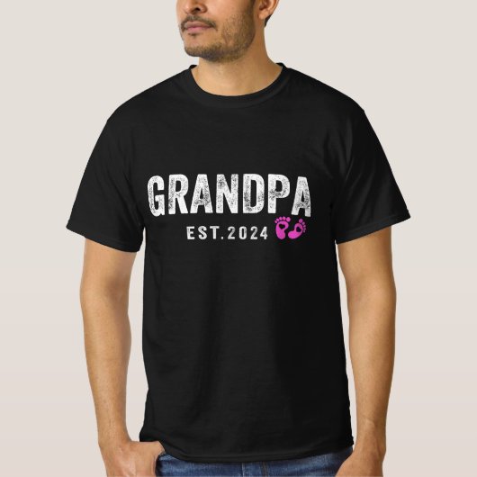 Opa EST 2024 T-shirt (Voorkant)
