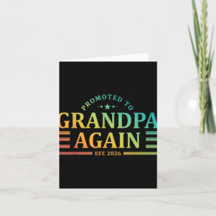 Opa Est 2026 Eerste 1e keer Opa Nieuwe Opa Kaart