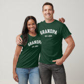 Opa Est. Datum, Gepersonaliseerde nieuwe grootvade T-shirt (Unisex)