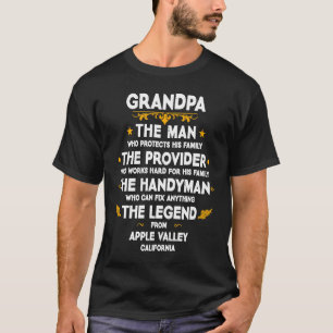 Opa familie citaat VS Stad Apple Valley Califor T-shirt